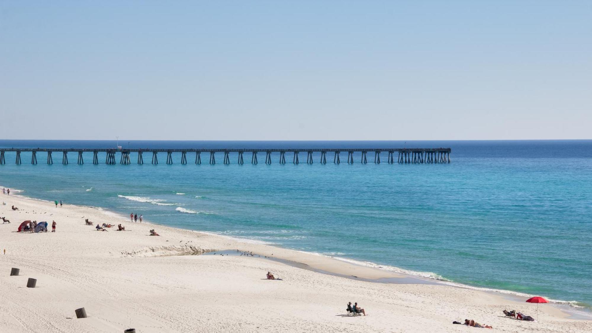 Tidewater Escape: 1Br/2Ba Beachfront Condo, Sleeps 6, Gulf Views & Comfort! Panama City Beach Exterior photo